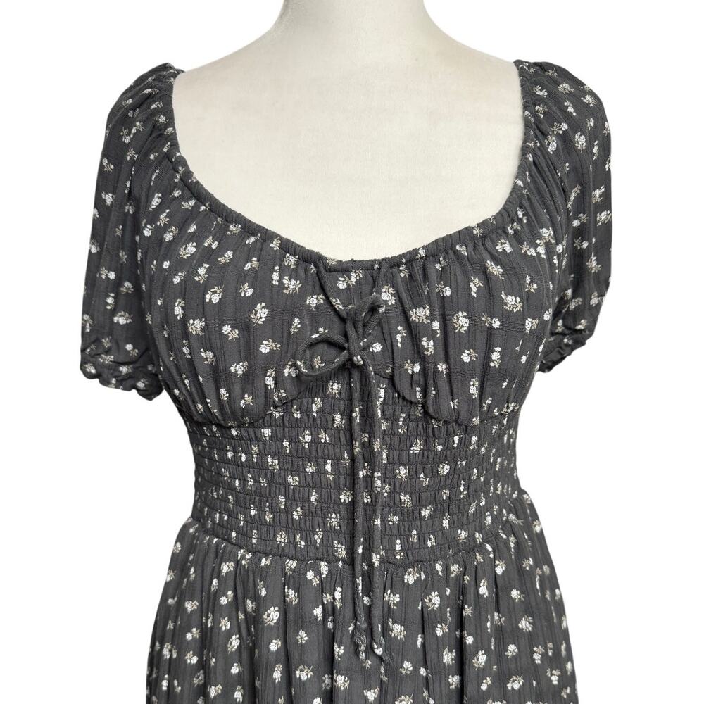 American Eagle Floral Smocked Babydoll Dress Medium Cottagecore - Picture 4 of 12